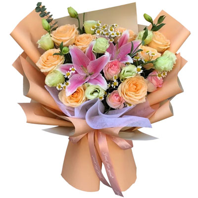 驻马店11朵玫瑰桔梗百合，陪你每个季节