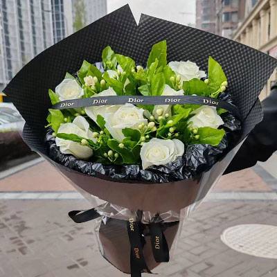 驻马店9朵白玫瑰，爱情是阳光
